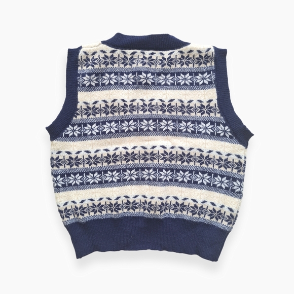 Size- M-L, knitted sweater navy blue - Picture 3 of 4